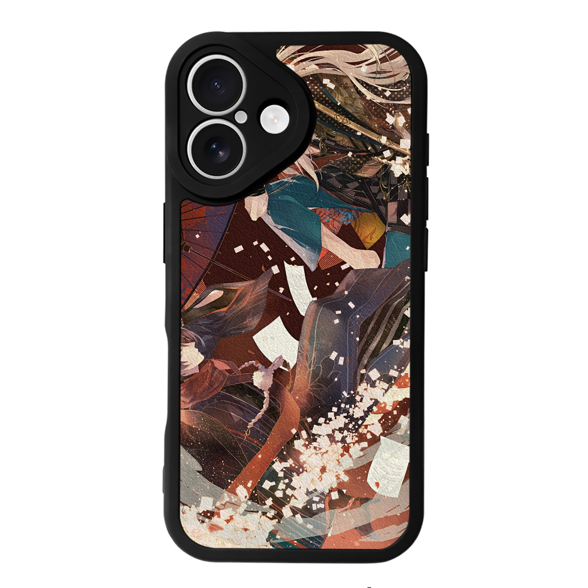 （画像用） 刀剣乱舞 Touken Ranbu 【iPhone 16シリーズ対応】シリコンスマホケース（レザー調） 材質：シリコン